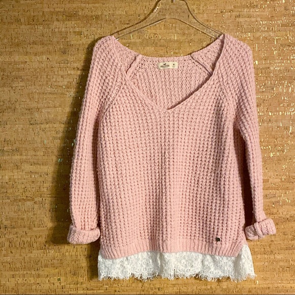 Hollister Sweaters - Hollister Knit Light Pink Sweater